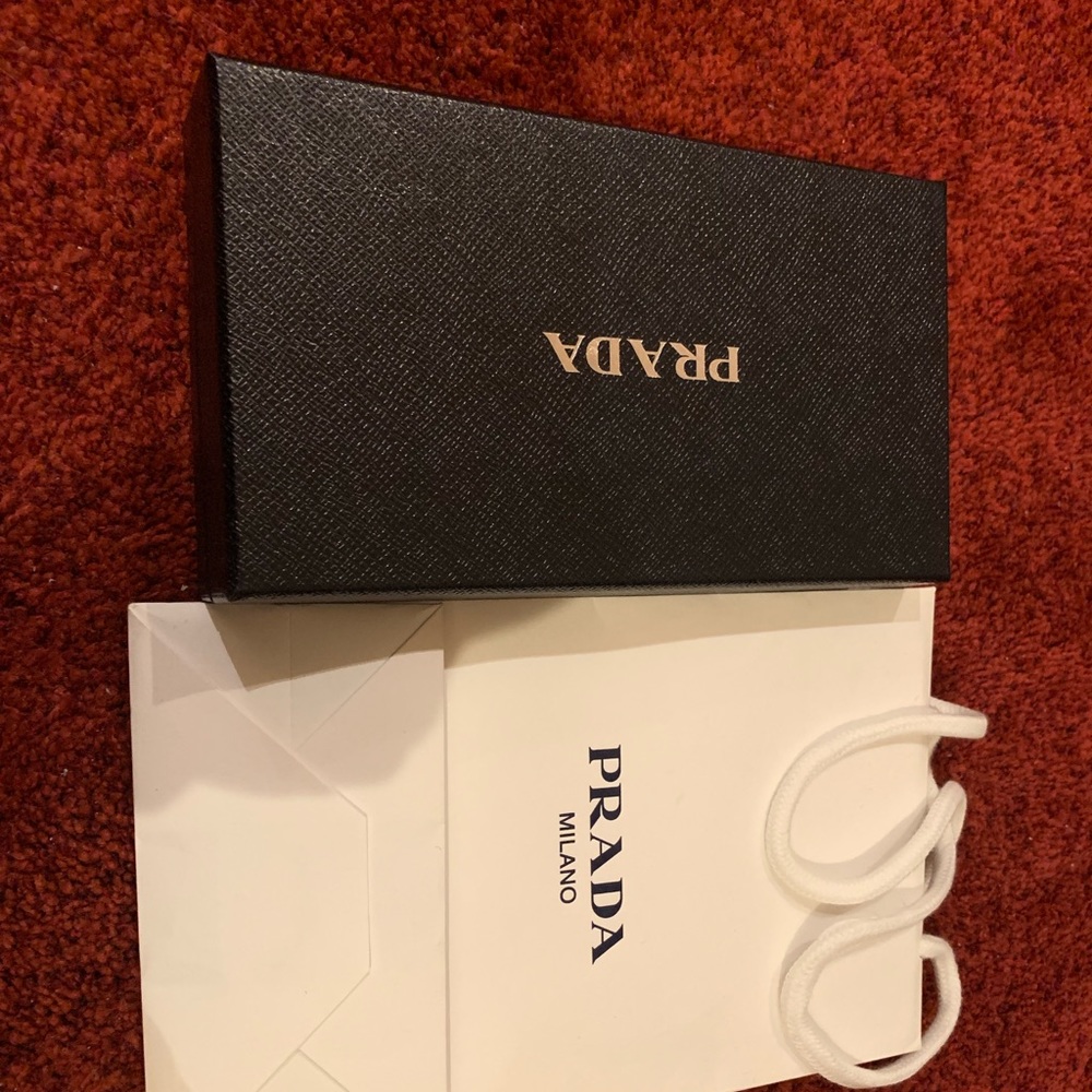Prada wallet box and bag
